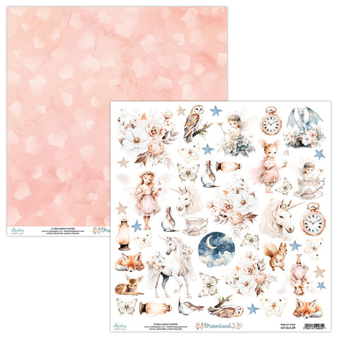 Dreamland - Mintay Papers - 12"x12" Patterned Paper - Elements Paper 09