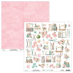 In My Craftroom - Mintay Papers - Double-sided 12"x12" Patterned Paper - Elements 09