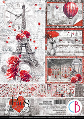 Paris Je t'aime - Ciao Bella - A4 Creative Pad (8214)