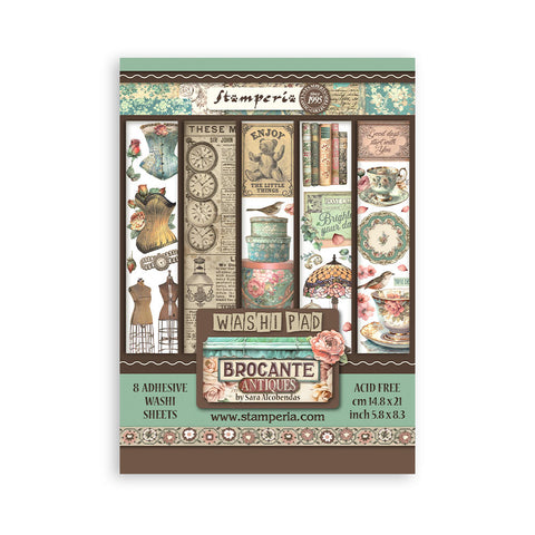 Brocante Antiques - Stamperia - A5 Washi Pad (4261)