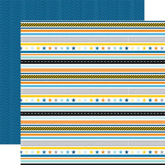 Little Builder - Echo Park - Double-Sided Cardstock 12"X12" - All Boy Stripes