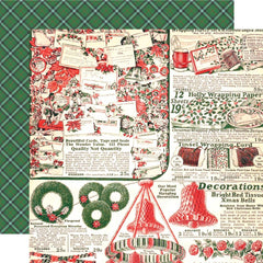 Simple Vintage Holly Jolly - Simple Stories - Double-Sided Cardstock 12"X12" - All Wrapped UP