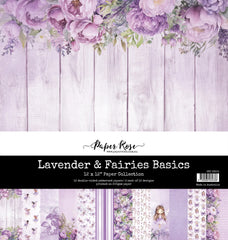 Lavender & Fairies - Paper Rose - 12"x12" Paper Collection - Basics (4338)