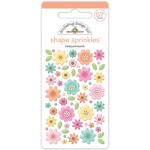 Pretty Kitty - Doodlebug - Sprinkles Adhesive Enamel Shapes -  Backyard Bunch