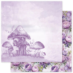 Lavender & Fairies - Paper Rose - 12"x12" Double-sided Patterned Paper - Basics B