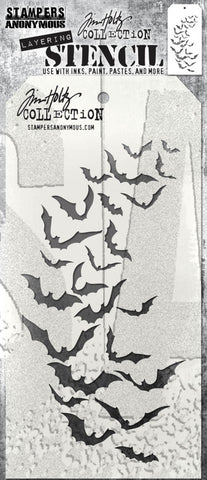 Tim Holtz - Layered Stencil 4.125"X8.5" - Batty