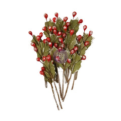 From The North Pole - Prima Marketing - Paper Flowers 15/Pkg - Berry Delight (0849)