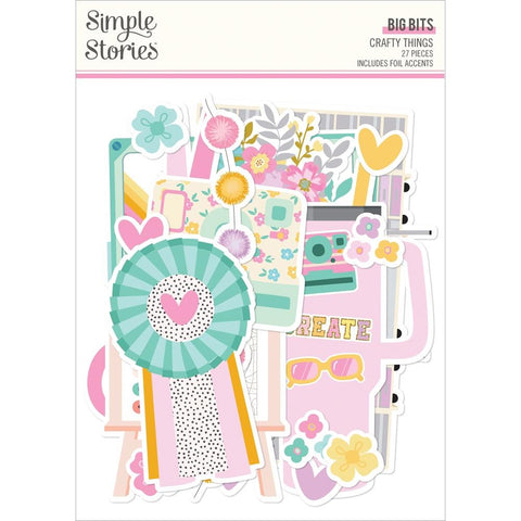 Crafty Things -Simple Stories - Bits & Pieces 27/Pkg - Big Bits