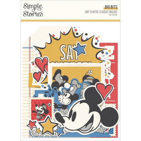 Say Cheese Classic Mouse - Simple Stories - Bits & Pieces Die-Cuts - Big Bits