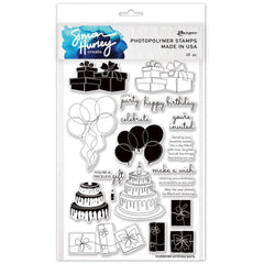 Simon Hurley create. - Clear Stamps 6"X9" - Birthday Party