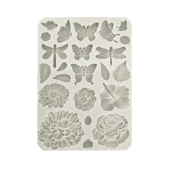 Create Happiness Secret Diary - Stamperia - A5 Silicone Mould - Butterflies & Flowers (2342)