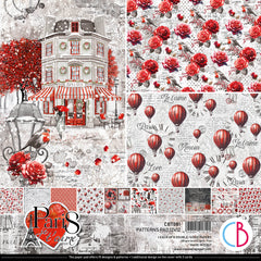 Paris Je t'aime - Ciao Bella - 12"x12" Paper Pad - Patterns (8191)