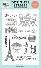 Paris - Carta Bella - Clear Stamps - Cafe Life