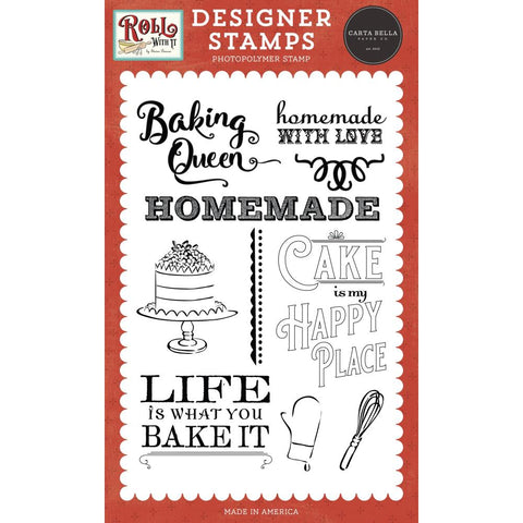 Roll With It - Carta Bella - Clear Stamps - Cake Is My Happy Place