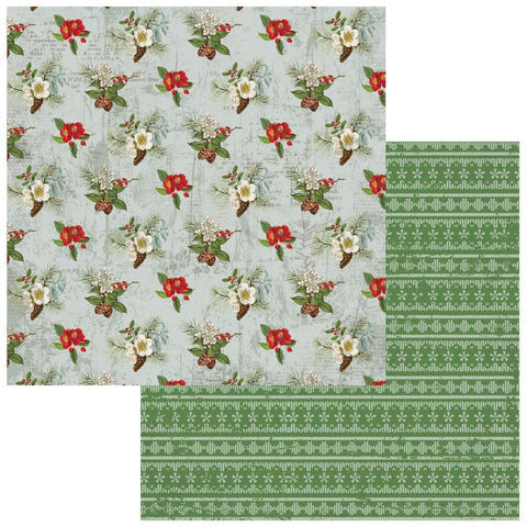 49 & Market - Evergreen Season - Double-Sided Cardstock 12"X12" - Cheerful Christmas Star