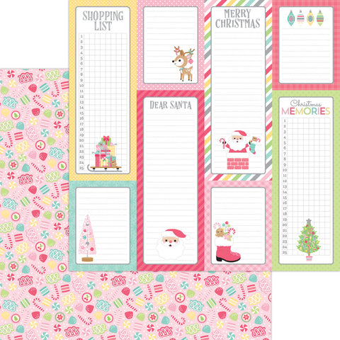 Tinsel Time - Doodlebug - Double-Sided Cardstock 12"X12" - Christmas Candy