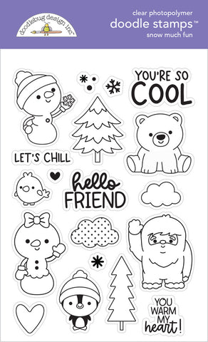 Snow Much Fun - Doodlebug - Clear Stamp (3660)