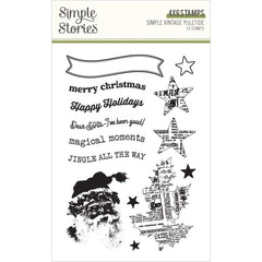 Simple Vintage Yuletide -Simple Stories - Clear Stamps