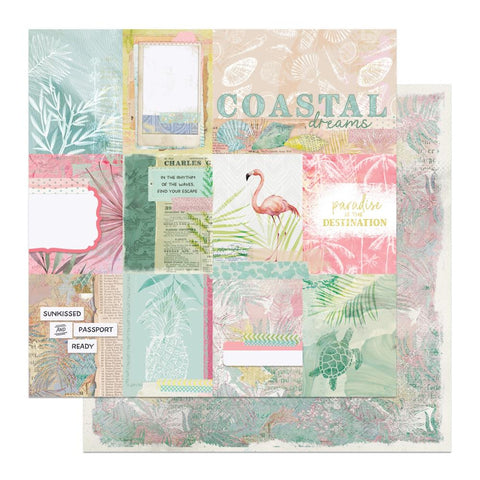 Coco Paradise - PhotoPlay - Double-Sided Cardstock 12"X12" - Coastal Dreams