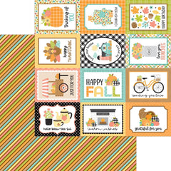 Farmhouse - Doodlebug Designs - Double-Sided Cardstock 12"X12" - Colors Of Fall