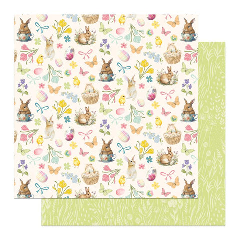 Easter Sunday - PhotoPlay - Double-Sided Cardstock 12"X12" - Cotton Tail