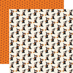 Halloween Fun - Carta Bella - Double-Sided Cardstock 12"X12" - Cute Witches