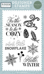 Winter Wonderland - Carta Bella - Clear Stamps - Cutest Little Snowflake