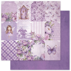 Lavender & Fairies - Paper Rose - 12"x12" Double-sided Patterned Paper - Paper D