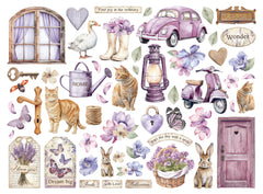 Lavender - Stamperia - Die Cuts (5169)