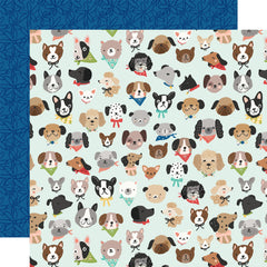 Fur Baby DOG - Simple Stories - 12"X12" Double-sided Patterned Paper - Dog Days