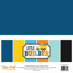 Little Builder - Echo Park - 12"x12" Collection Pack - Solids