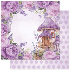 Lavender & Fairies - Paper Rose - 12"x12" Double-sided Patterned Paper - Paper E