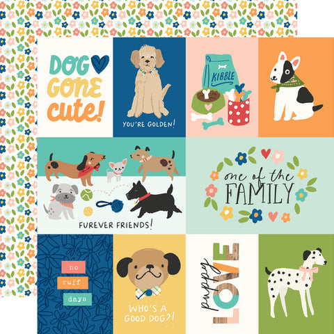 Fur Baby DOG - Simple Stories - 12"X12" Double-sided Patterned Paper - Elements 2