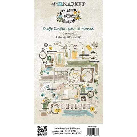 Krafty Garden - 49 & Market - Laser Cut Outs - Elements (6627)