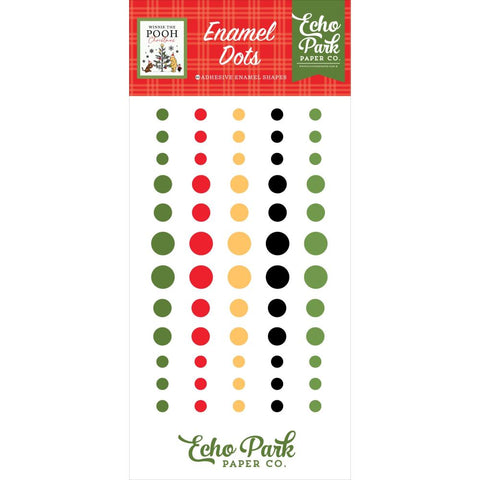 Winnie The Pooh Christmas - Echo Park - Enamel Dots