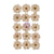 25 & Peppermint - Prima Marketing - Paper Flowers 15/Pkg - Enchanting Holiday (3598)