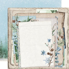 Simple Vintage Fresh Snow - Simple Stories - Double-Sided Cardstock 12"X12" -First Snow