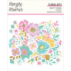 Crafty Things -Simple Stories - Bits & Pieces 58/Pkg - Floral