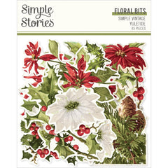 Simple Vintage Yuletide -Simple Stories - Bits & Pieces Die-Cuts - Floral