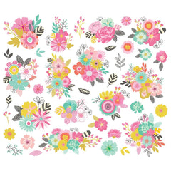 True Colors - Simple Stories - Bits & Pieces Die-Cuts 37/Pkg - Floral