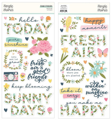 Fresh Air - Simple Stories - Foam Stickers