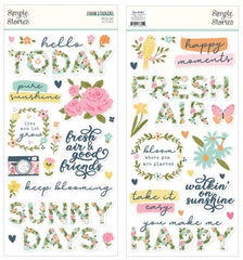 Fresh Air - Simple Stories - Foam Stickers