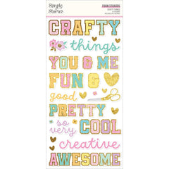 Crafty Things -Simple Stories - Foam Stickers 46/Pkg