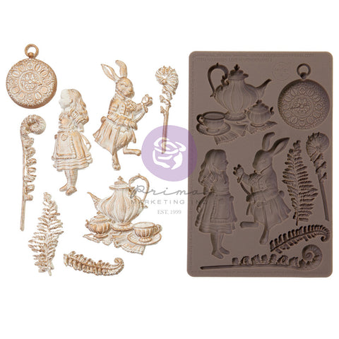 Lost In Wonderland - Prima Marketing - Mould 5"X8" - Following Alice (3599)