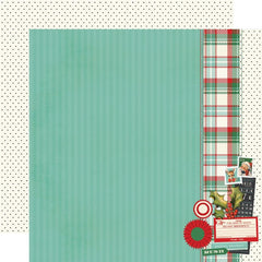 Simple Vintage Holly Jolly - Simple Stories - Double-Sided Cardstock 12"X12" - For Goodness Sake!