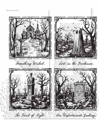 Tim Holtz - Cling Stamps 7"X8.5" - Framed Frights