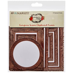 49 & Market - Evergreen Season - Chipboard Set - Frames (8560)