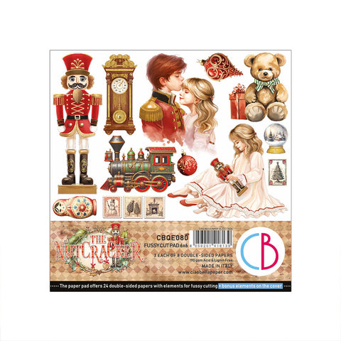 The Nutcracker - Ciao Bella - 6"x6" Fussy Cut Pad (8139)