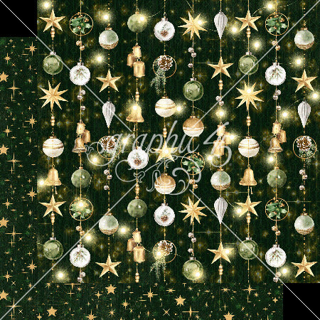 Merry & Bright - Graphic 45 - Double-Sided Cardstock 12"X12" - Jingle Bells (6427)