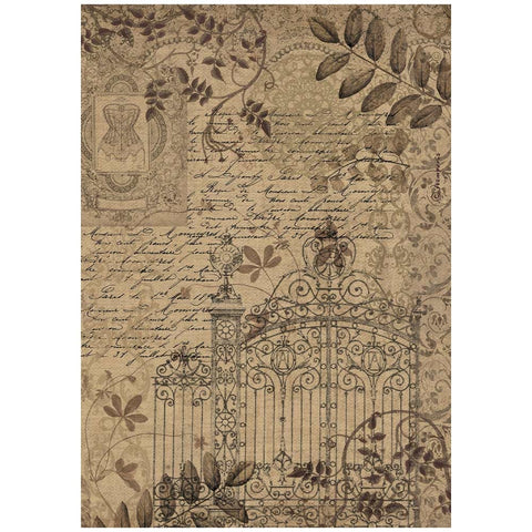 Old Lace - Stamperia - A4 Rice Paper - Gate (8313)